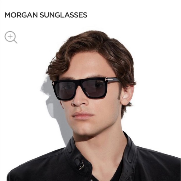 Tom Ford Other - Tom Ford Morgan Soft Square Designer Sunglasses Black Gradient Lenses Case 57MM